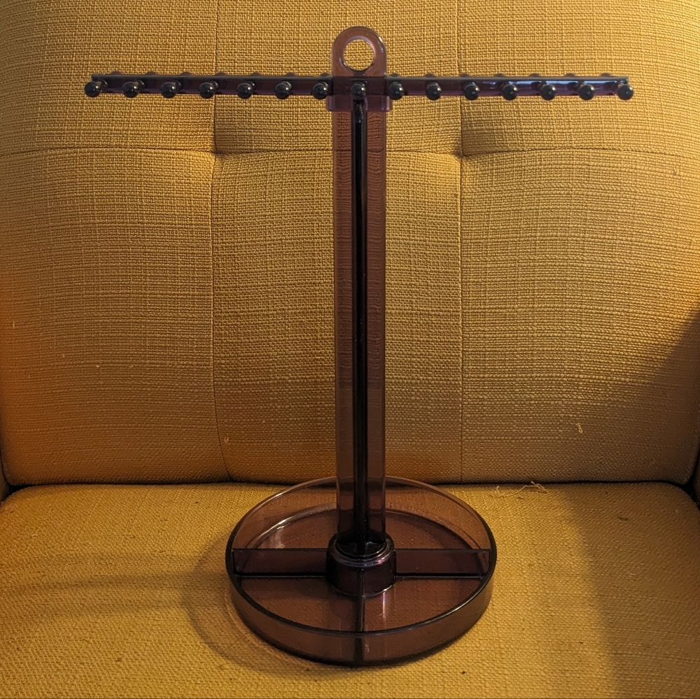 Purple Acrylic Jewelry Display Organizer | Holds Upwards of 30 Pieces